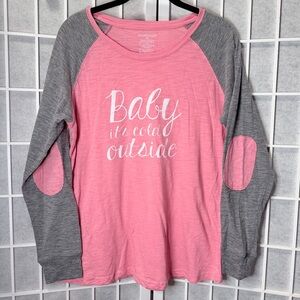 Boxercraft Pink and Gray Long Sleeve Kids Tee
